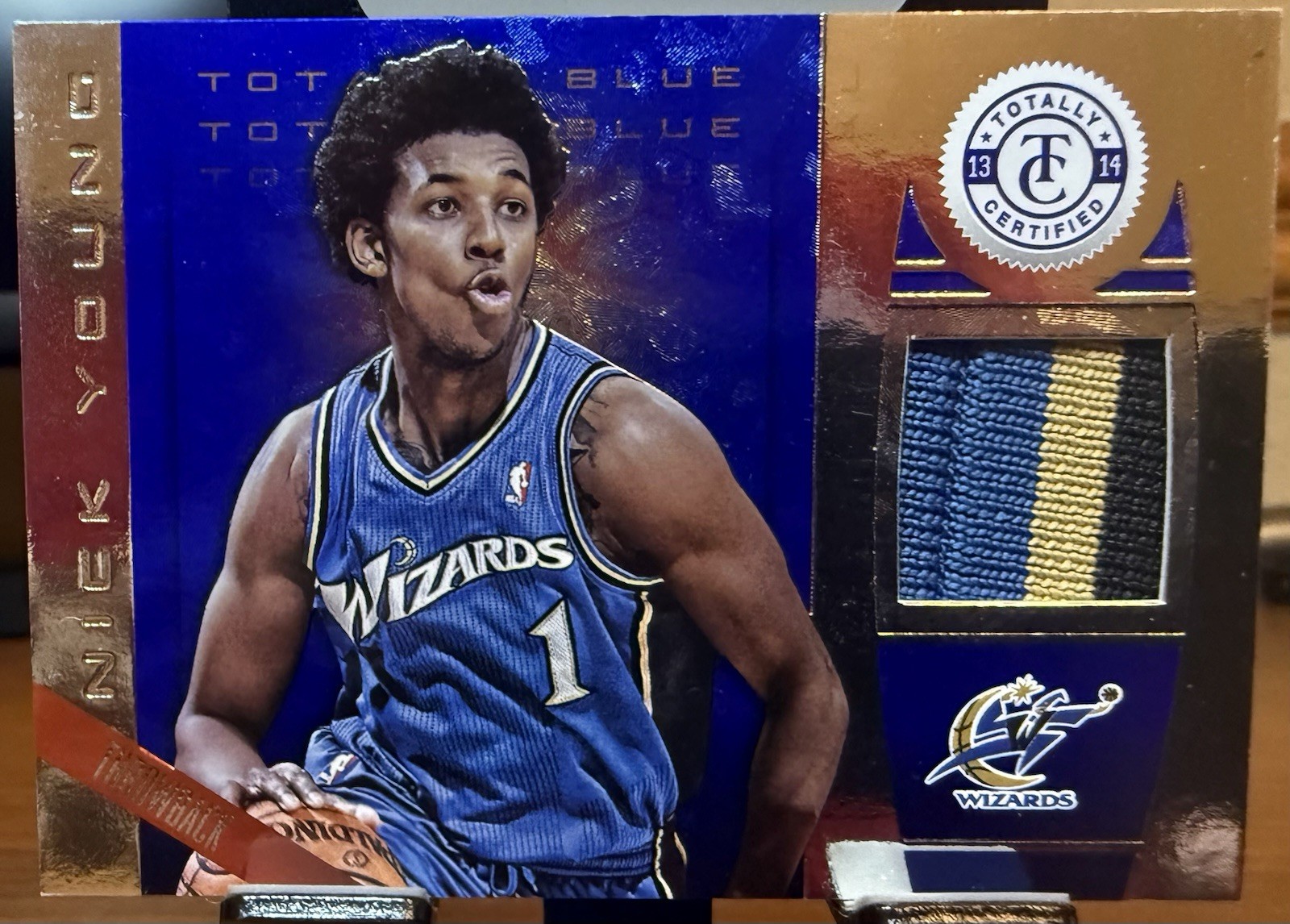 13-14 Totally Certified Tri-Color Patch – Nick Young #157, Numbered 09/25