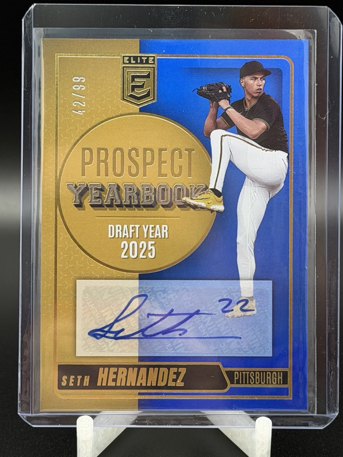 Panini 2026 Donruss Elite Seth Hernandez Prospect Yearbook Auto PYS-SH /99