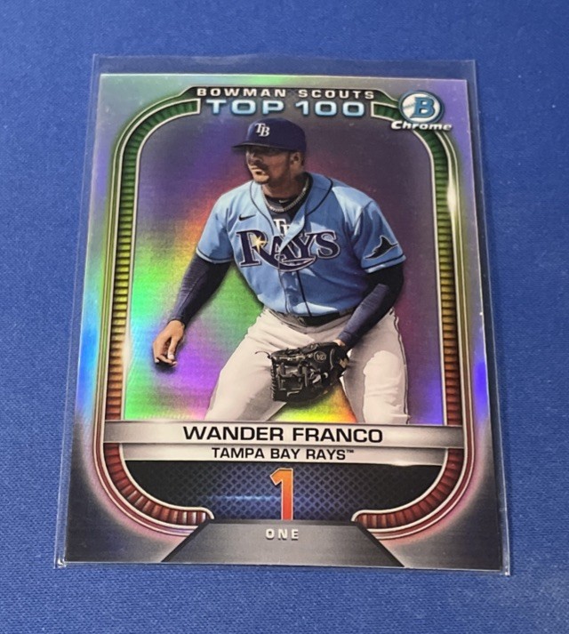 2021 Bowman Scouts Top 100 #BTP-1 Wander Franco Tampa Bay Rays