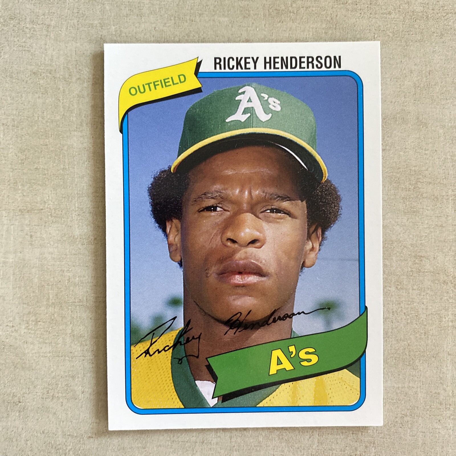 Rickey Henderson 2006 Topps Rookie of the Week #21 Oakland Athletics A’s