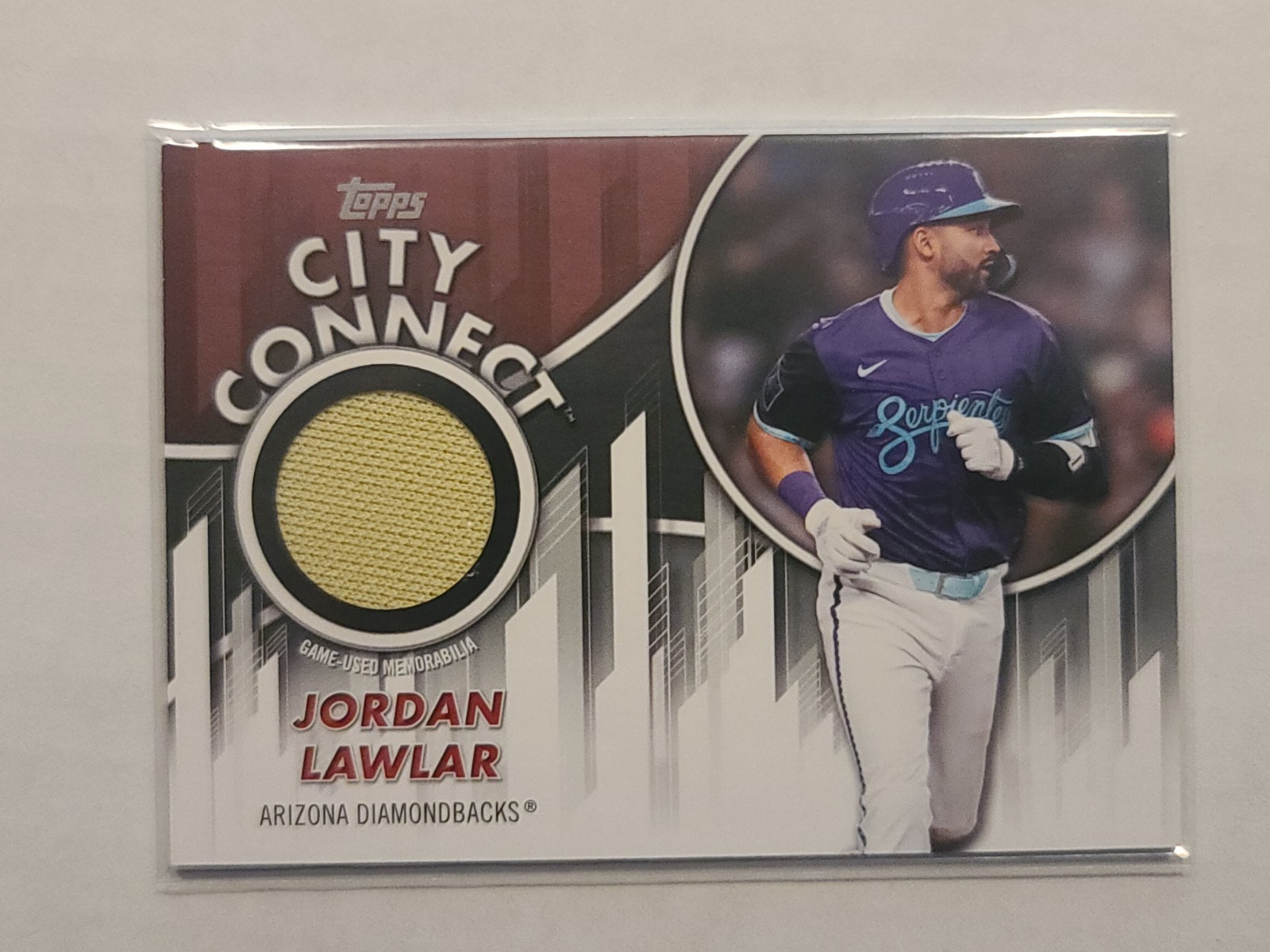 2026 Topps Series 2 City Connect Jersey Relic Jordan Lawlar #CC2-JL Diamondbacks