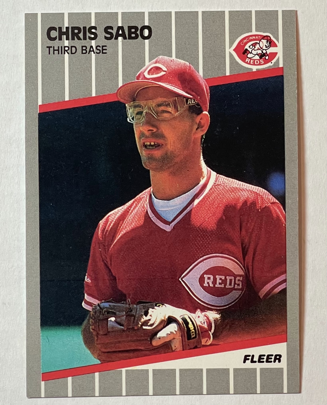 1989 Fleer #170 Chris Sabo Cincinnati Reds Rookie
