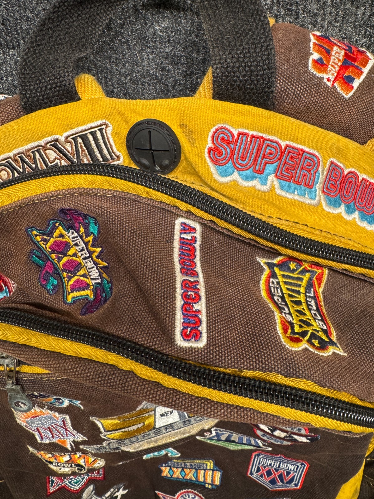Super Bowl 50 Commemorative Backpack Forever Collectibles On The Fifty Patches