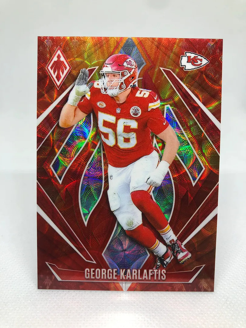 George Karlaftis 2024 Panini Phoenix Fireburst Prizm /350 Card #62 Chiefs QTY