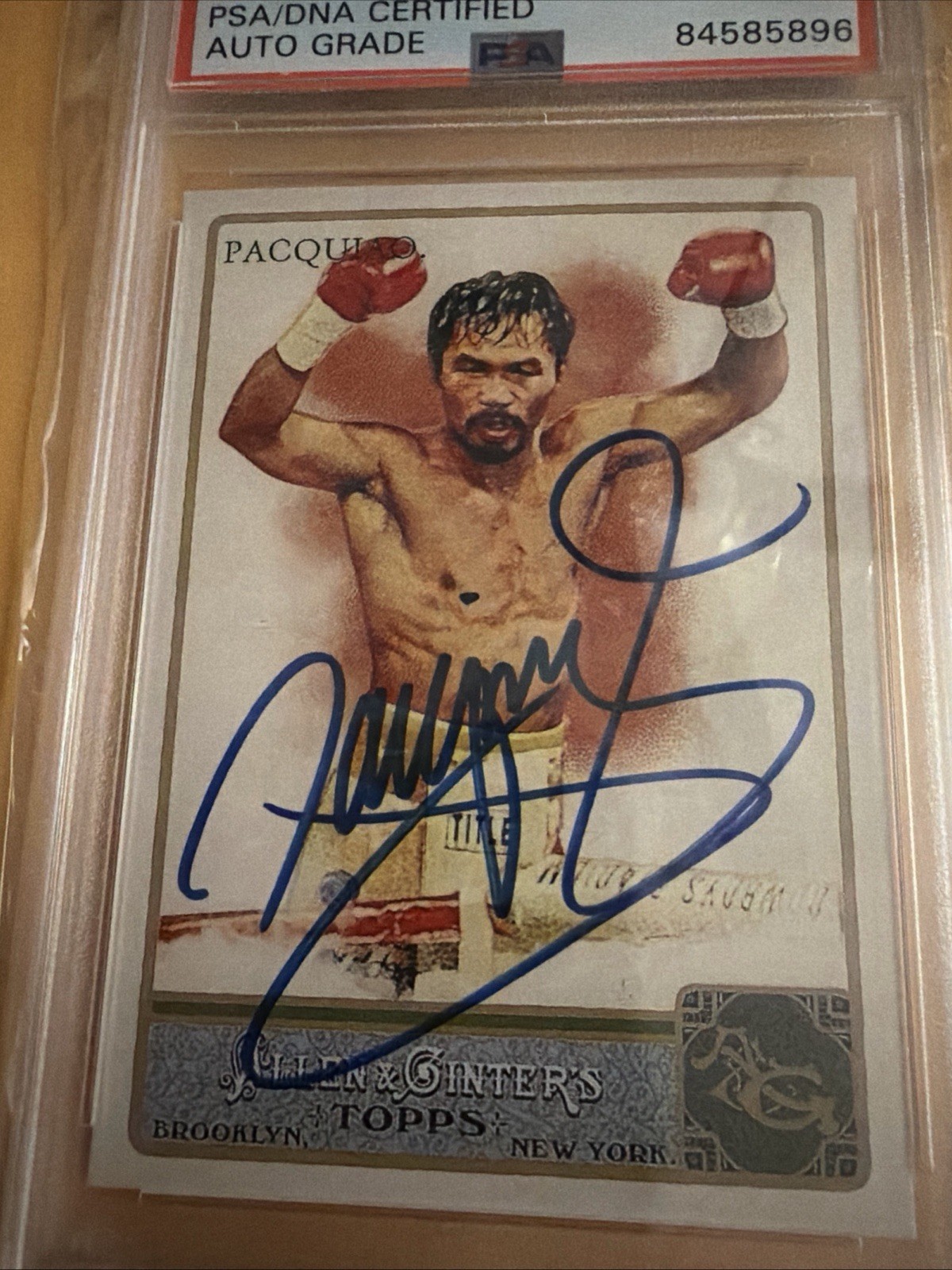 2011 Topps Allen And Ginter Manny Pacquiao Psa 9 Autograph Auto