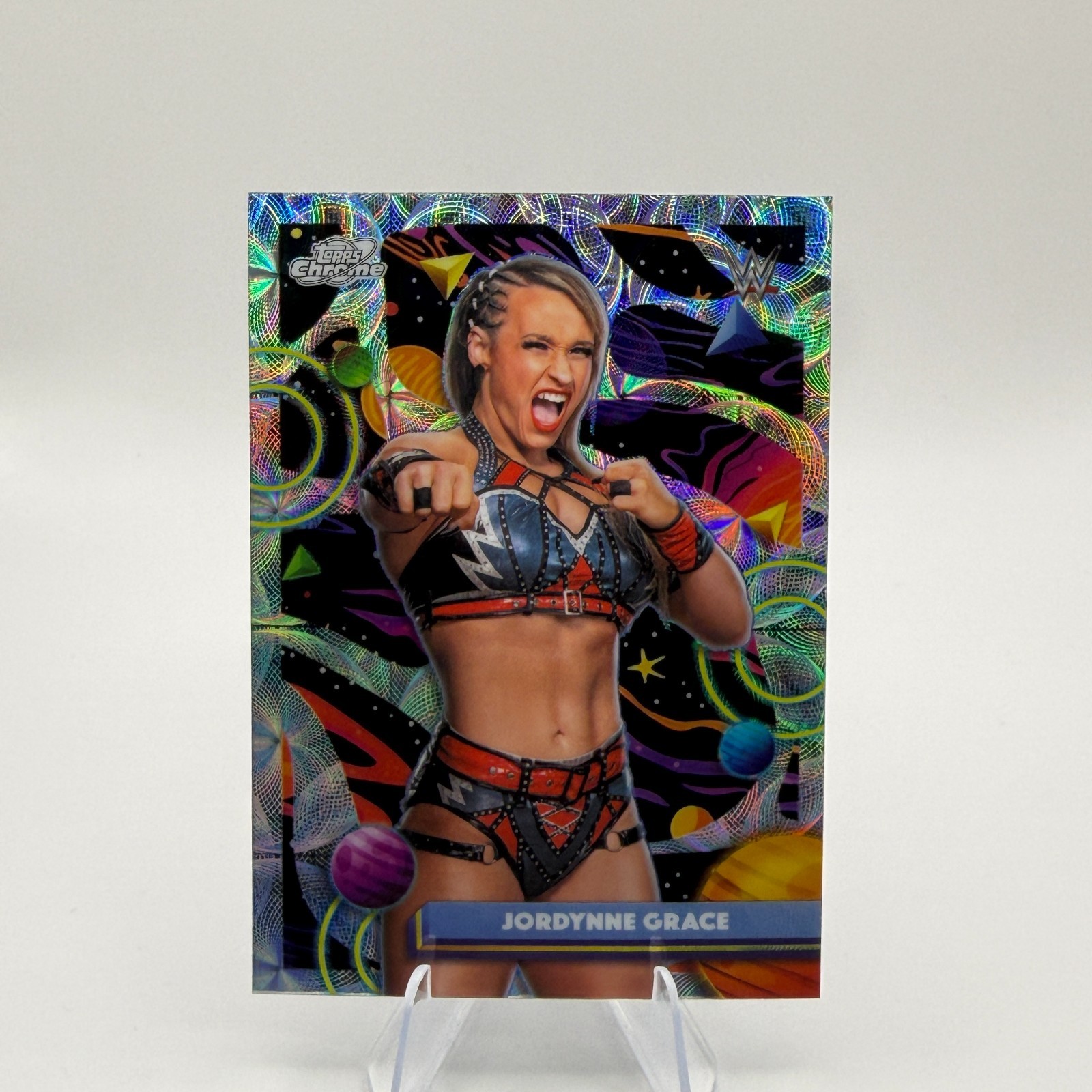 2026 Topps Chrome Cosmic WWE Jordynne Grace #107 Nucleus Refractor