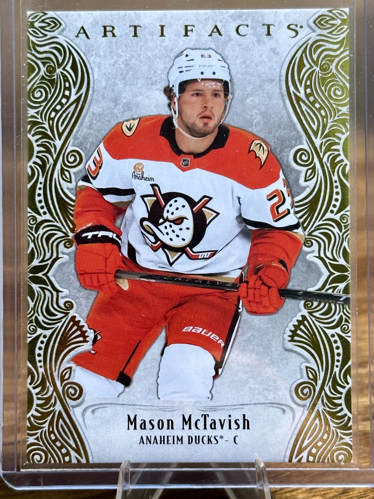 25-26 Upper Deck Artifacts Mason McTavish Yellow 47/50 #117