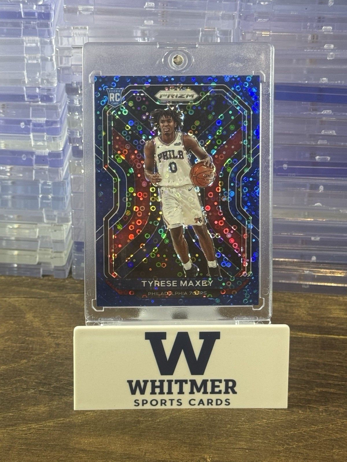 Tyrese Maxey 2020-21 Panini Prizm Blue Disco Rookie #019/175