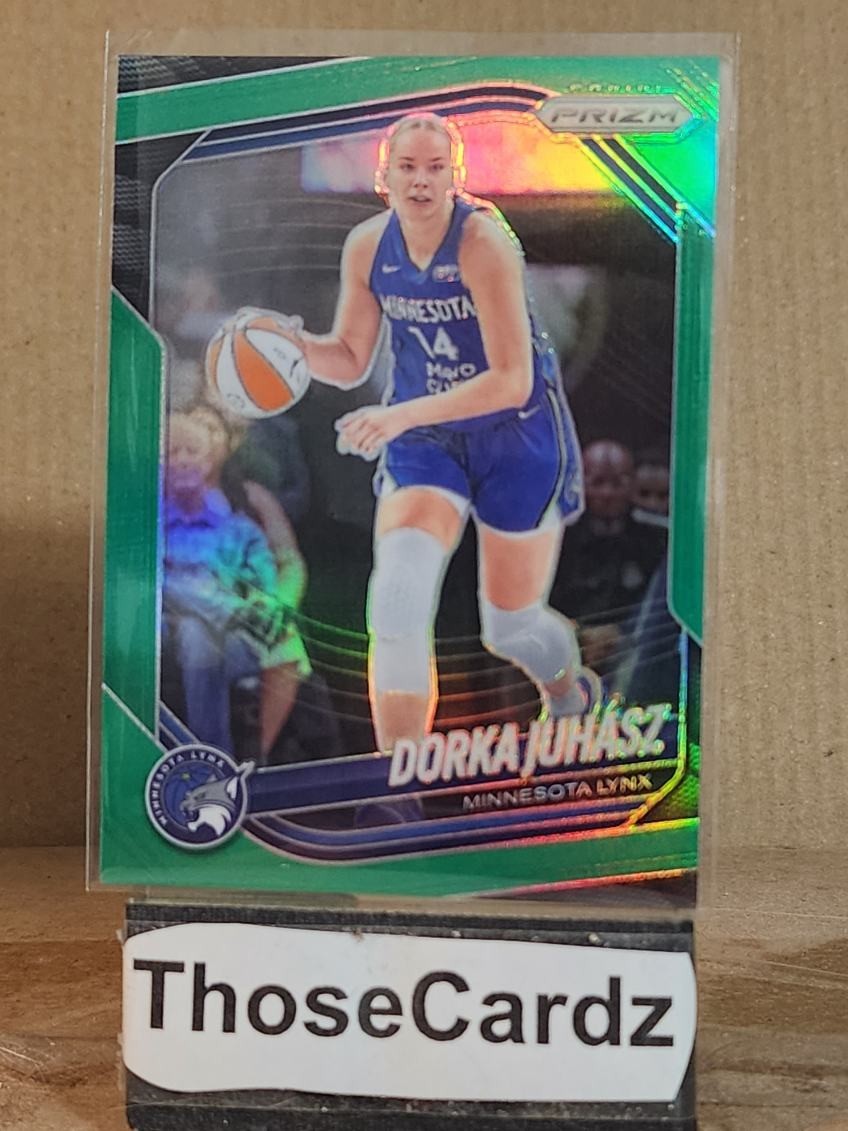2025 Panini Prizm WNBA Green Prizm #109 Dorka Juhasz