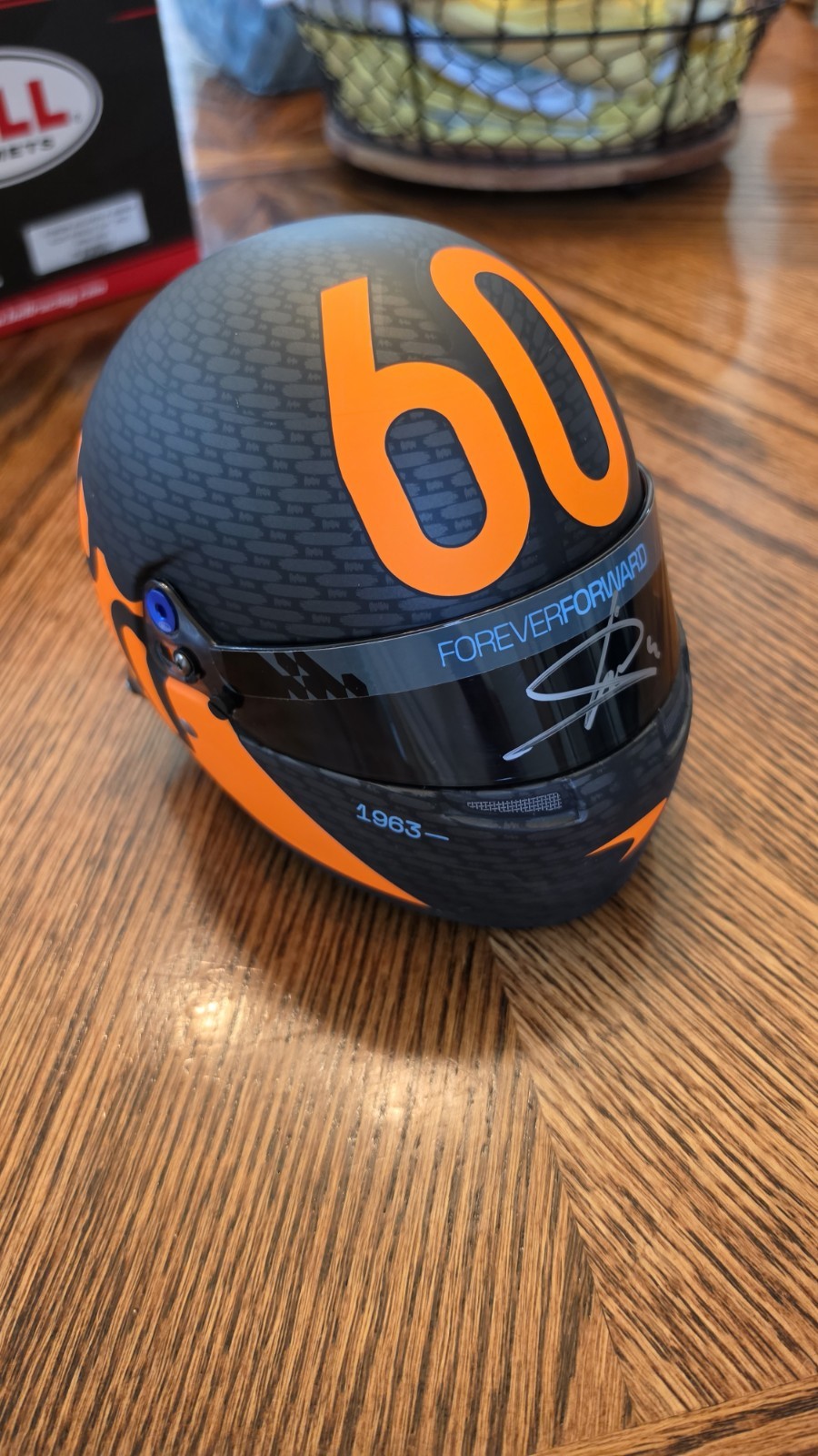 Formula 1 F1 McLaren 60th Anniversary Team Helmet 1/2 Scale Helmet WITH COA’S