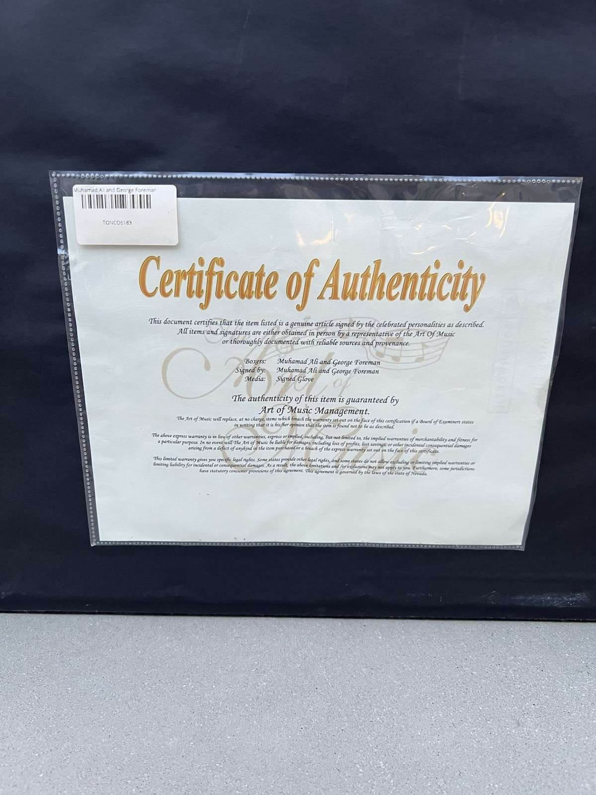 Muhammad Ali & George Foreman Dual-Signed Boxing Glove Box Display w/ COA