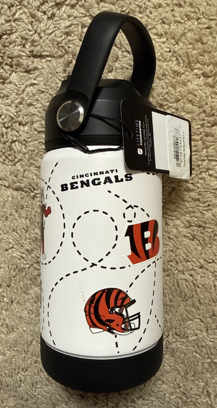 Cincinnati Bengals 12oz Mascot Kids Stainless Steel Bottle