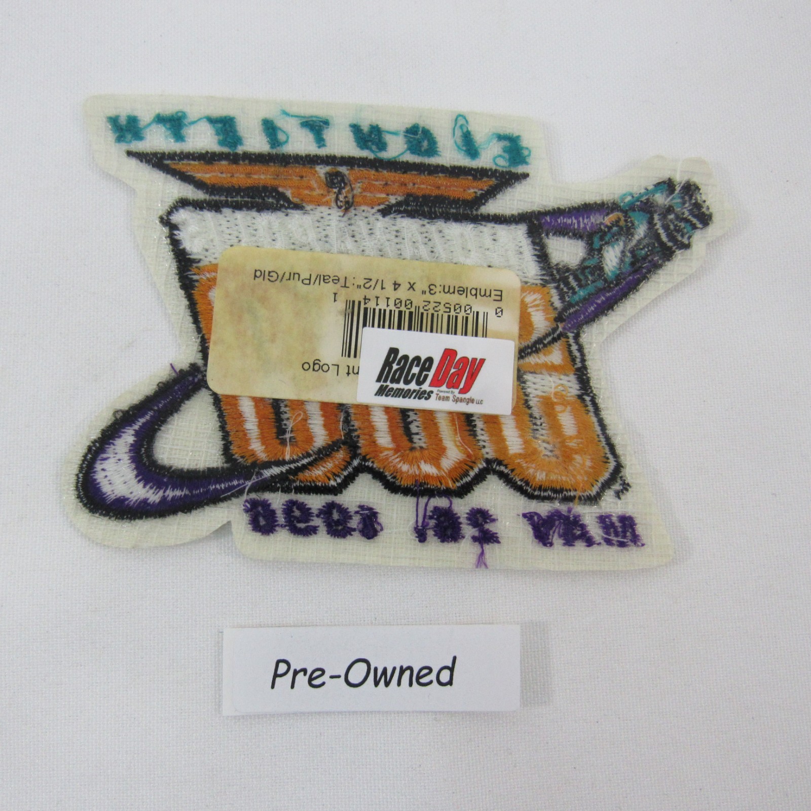 1996 Indy 500 Event Collector Emblem Patch Iron-On-Patch Buddy Lazier Pre-Owned