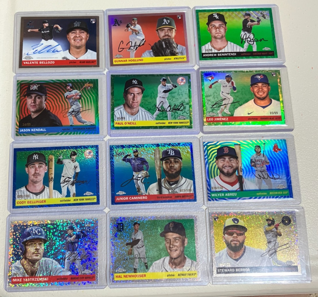 2025 Topps Chrome Platinum 11 Card Lot All Numbered + 1 Autograph Card