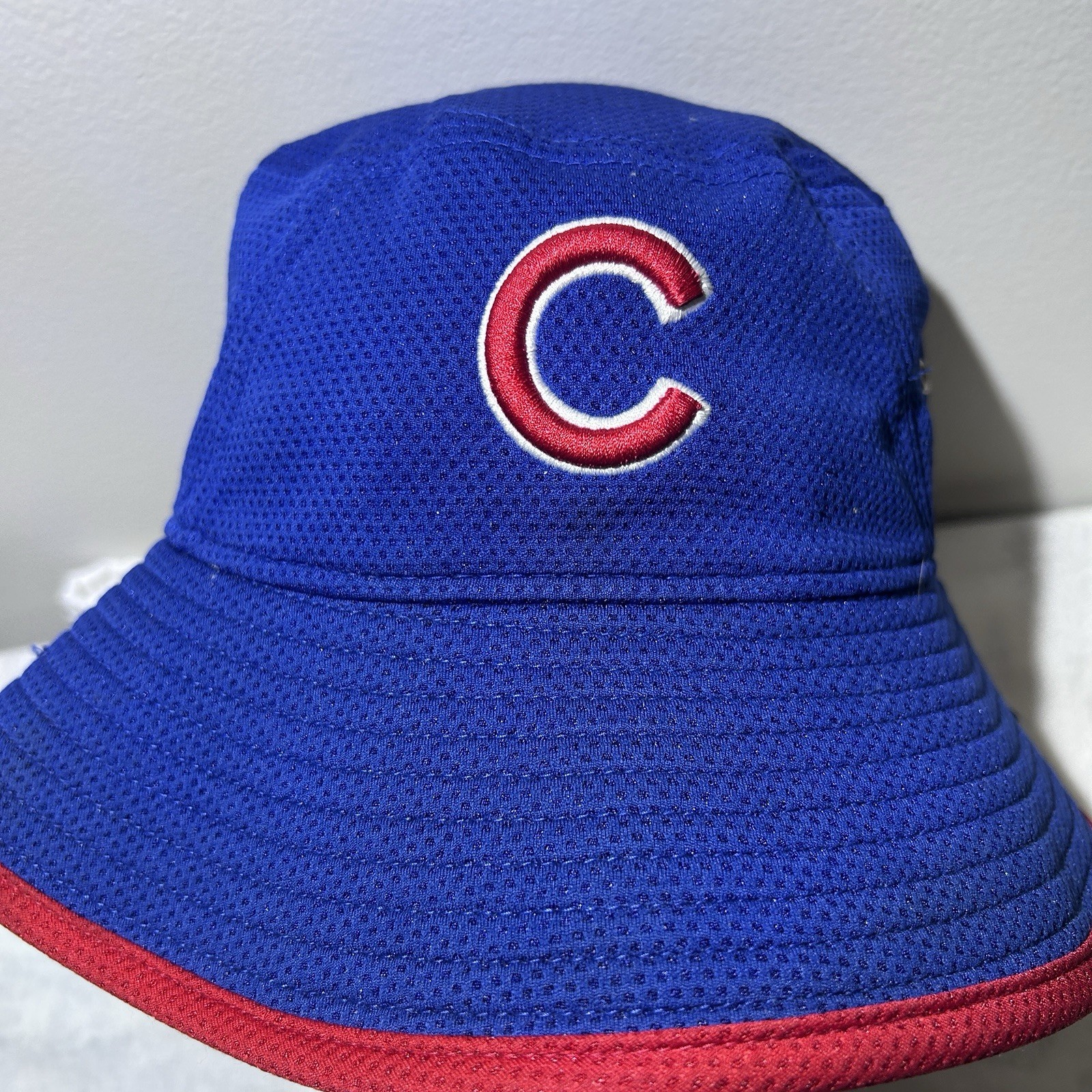 New Era MLB Chicago Cubs Tech Bucket Hat Blue/red Unisex Adult One Size