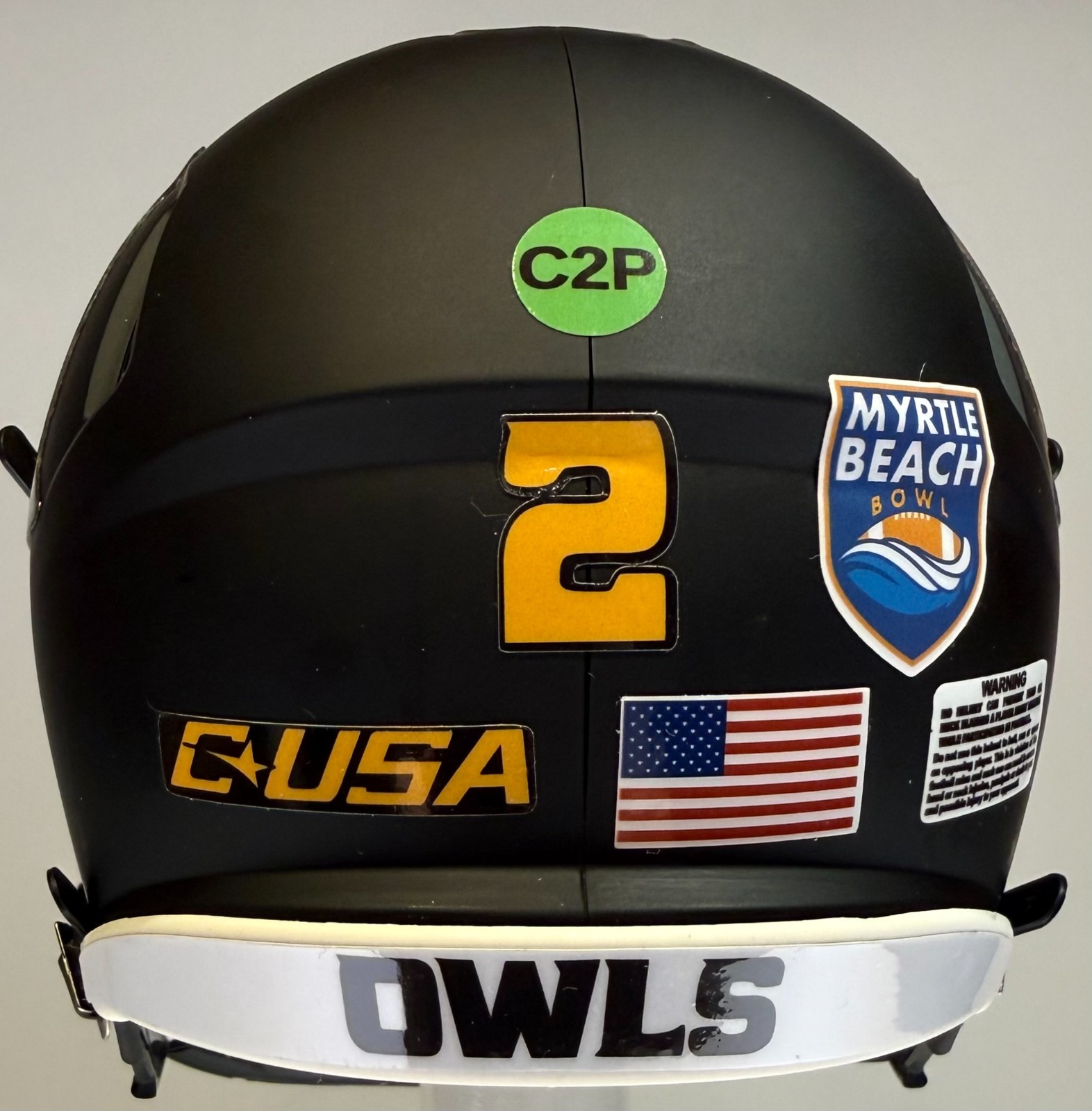 Kennesaw State Owls Custom Mini Riddell Football Helmet – Any Player #