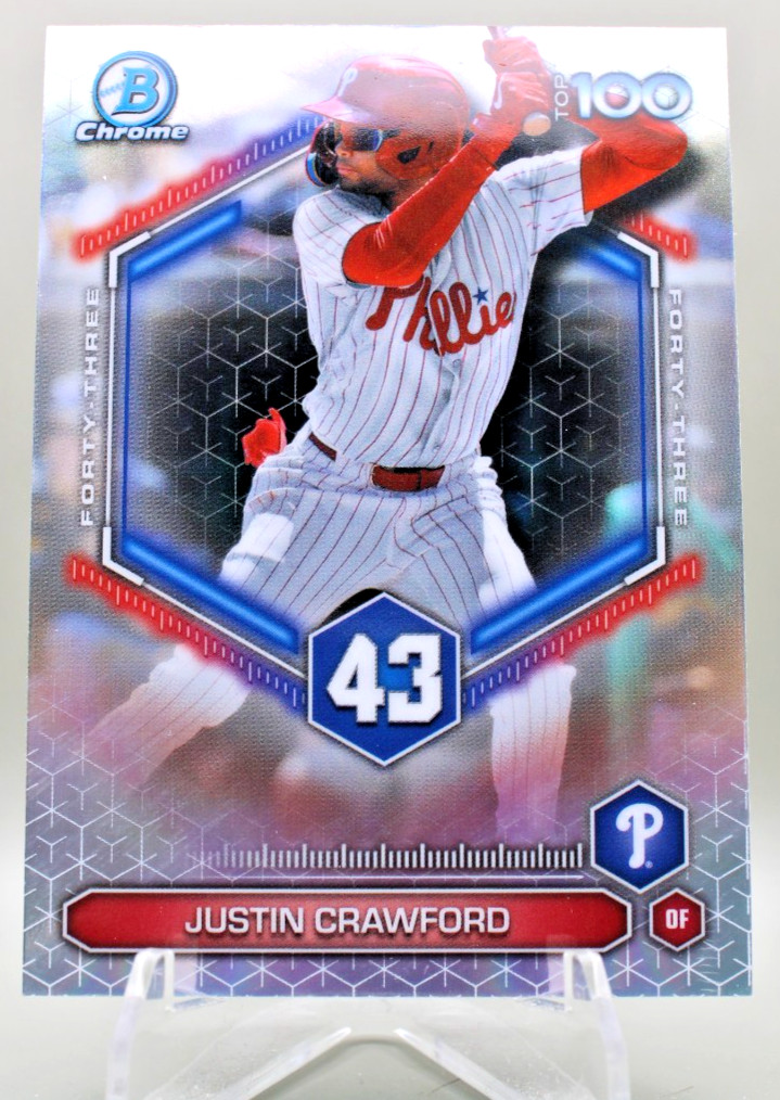 2026 Bowman Scouts Top 100 Prospects – Justin Crawford #BTP-16 Phillies