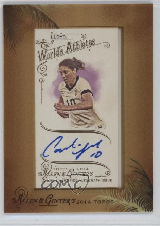 2014 Topps Allen & Ginter’s Framed Mini Carli Lloyd #AGA-CL Auto 04le