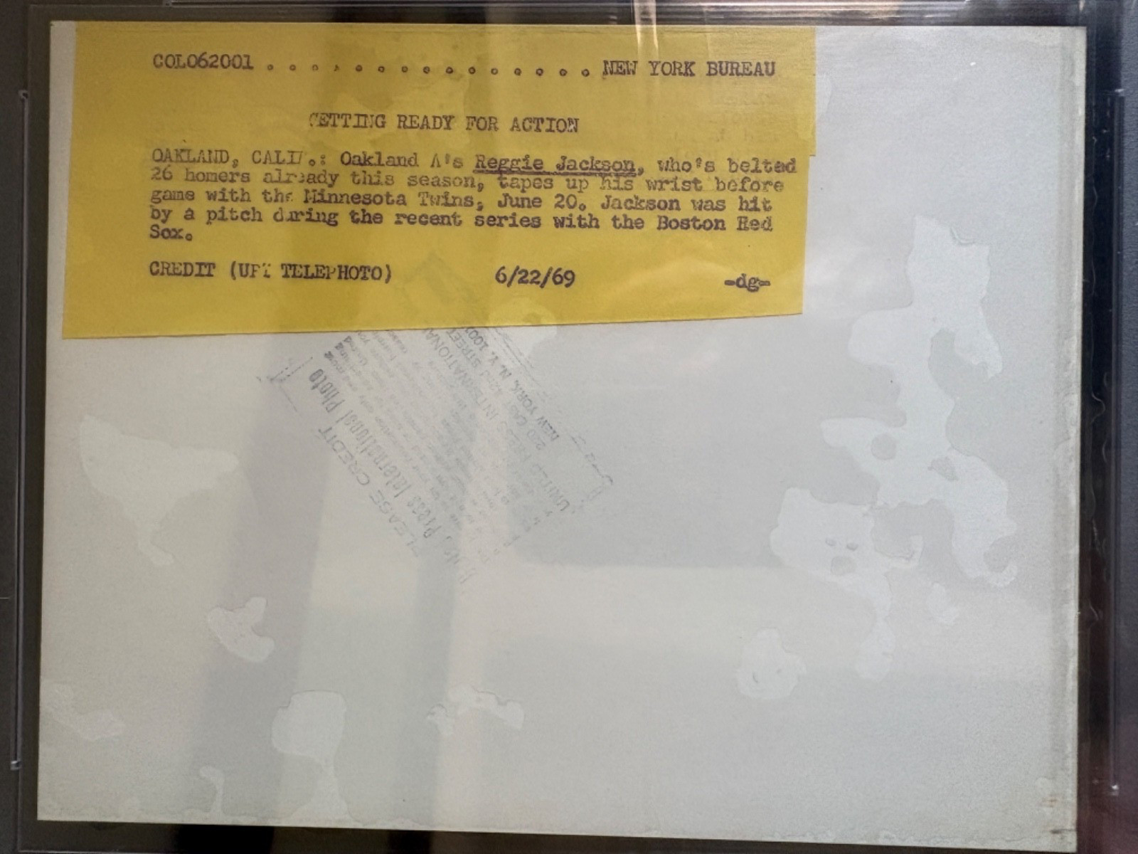 1969 Reggie Jackson PSA/DNA Type I (1) Signed Photo Authentic Auto 9 Rare A’s