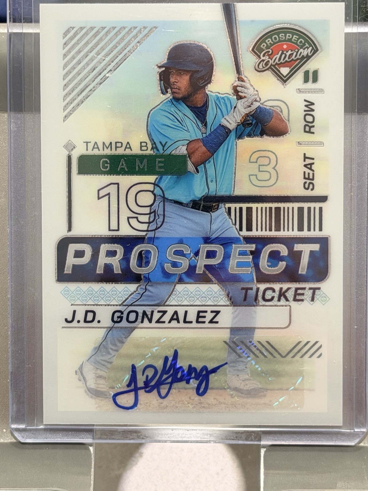 2024 Panini Prospect Edition – J.D. Gonzalez – #112 Prospect Ticket Auto