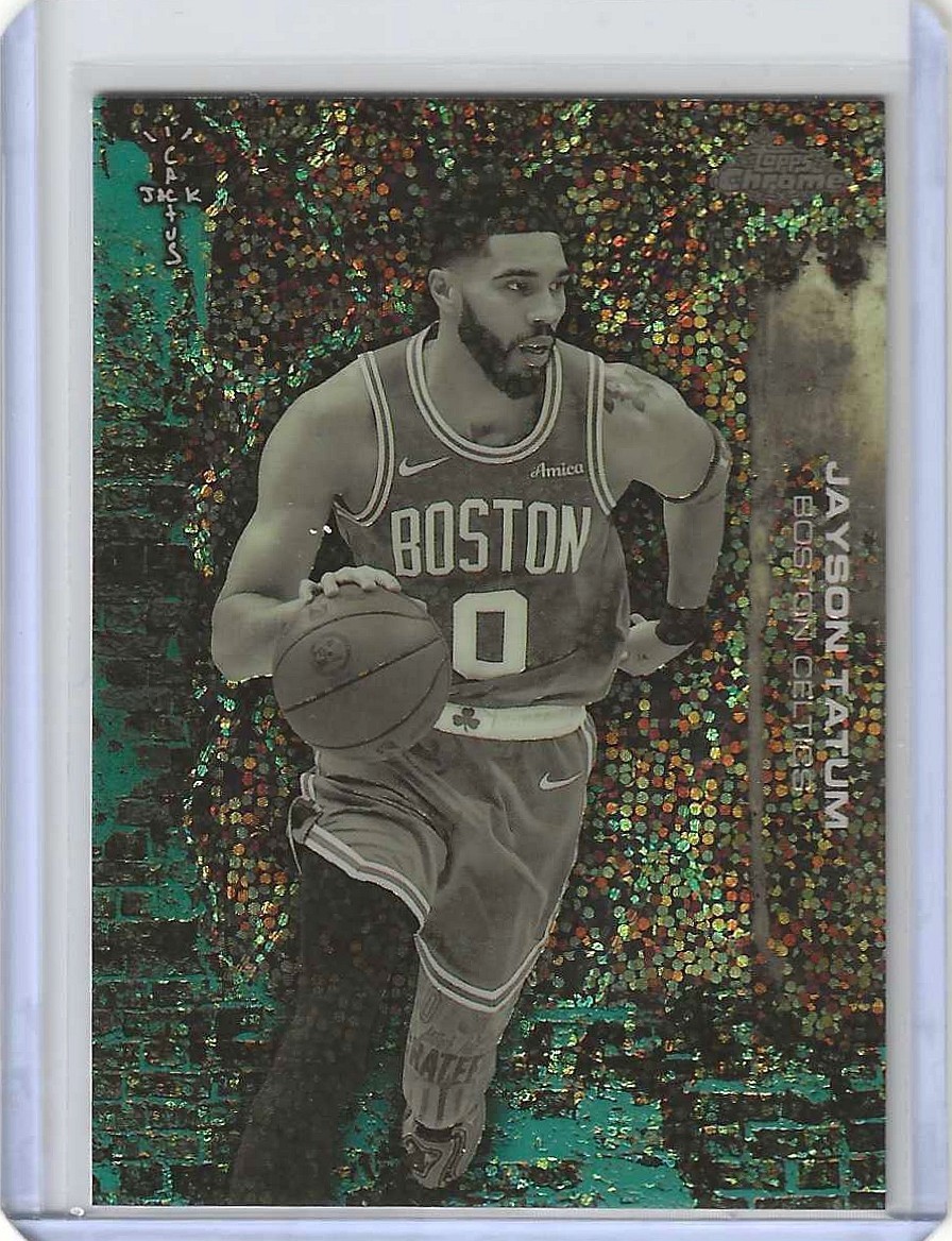 Topps 2025-26 Chrome Catcus Jack Jayson Tatum #1 Refractor Celtics #005/299
