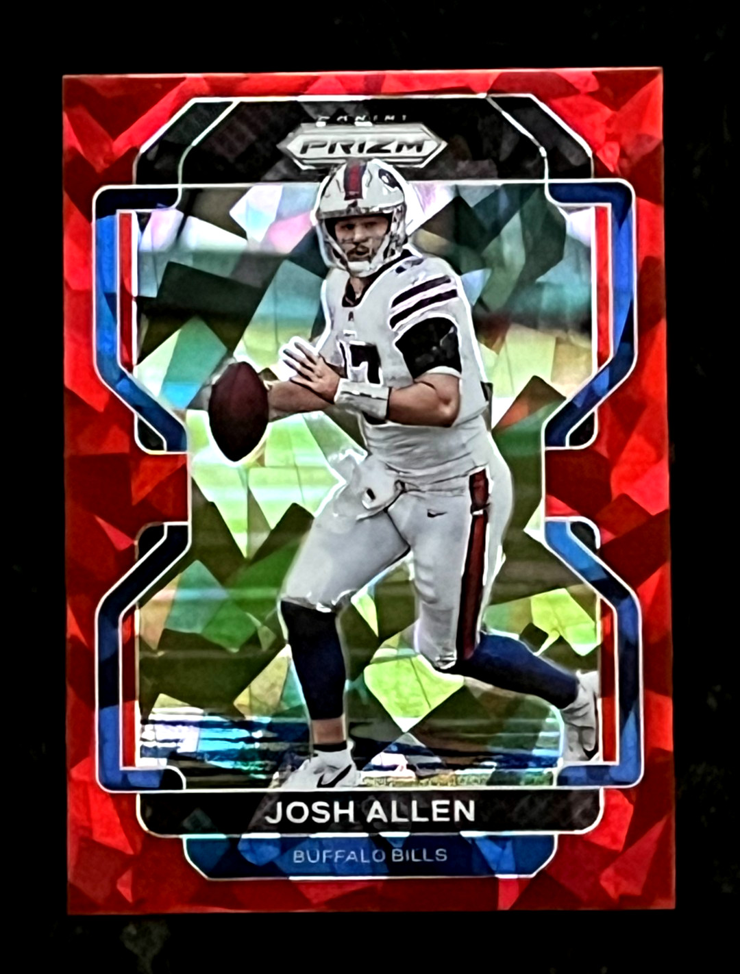 Josh Allen 2021 Panini Prizm Red Cracked Ice Prizm Buffalo Bills #117