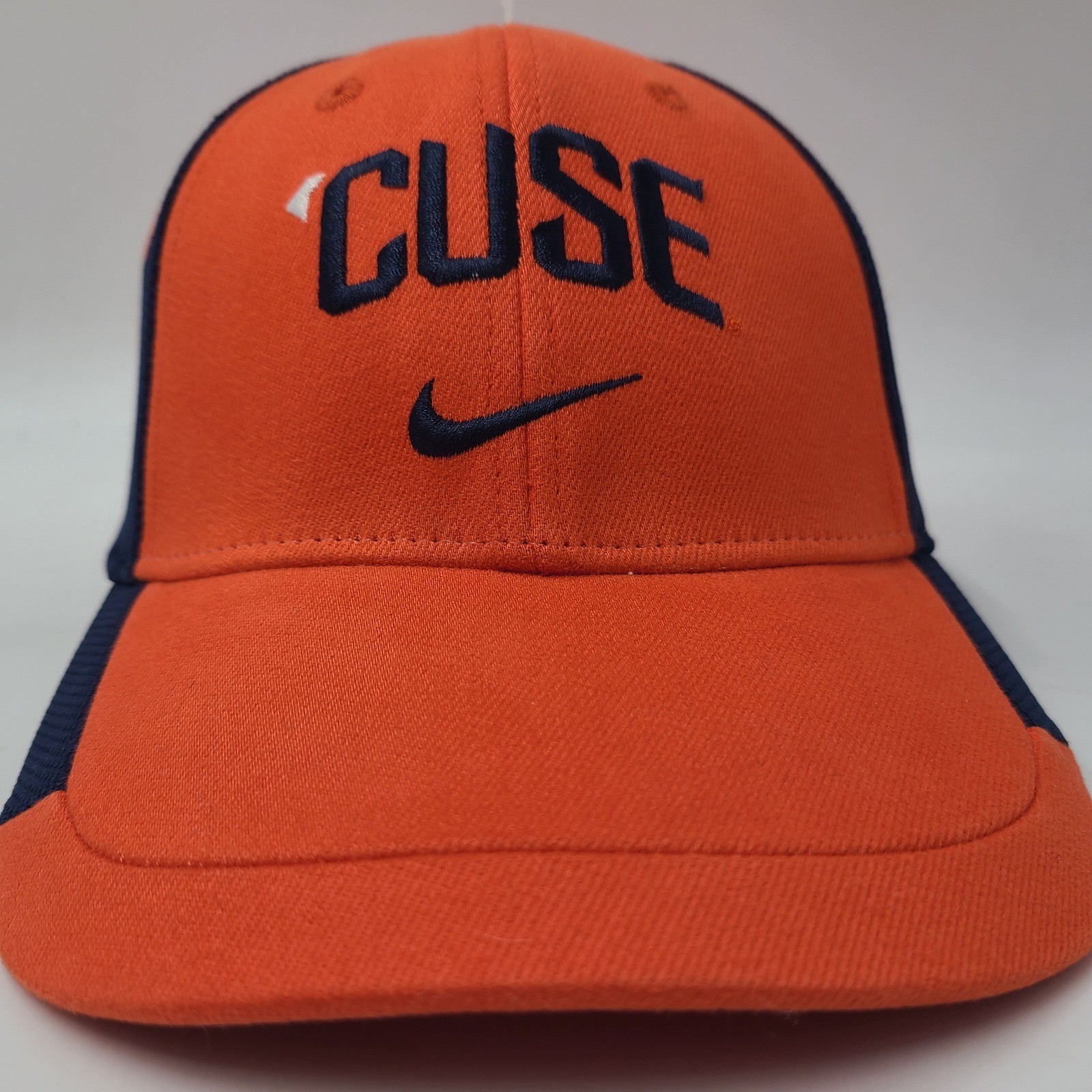 Syracuse Orange Hat Fitted One Size Nike Orange Blue NCAA Center Swoosh Flex Men