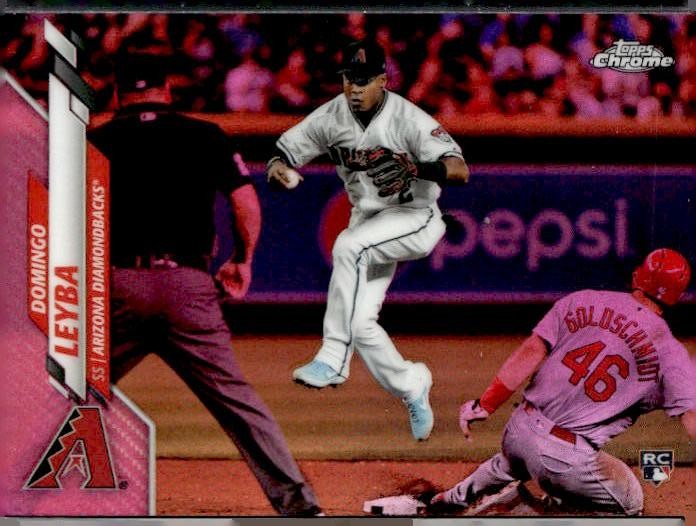 2020 Topps Chrome #10 Domingo Leyba Pink Refractor