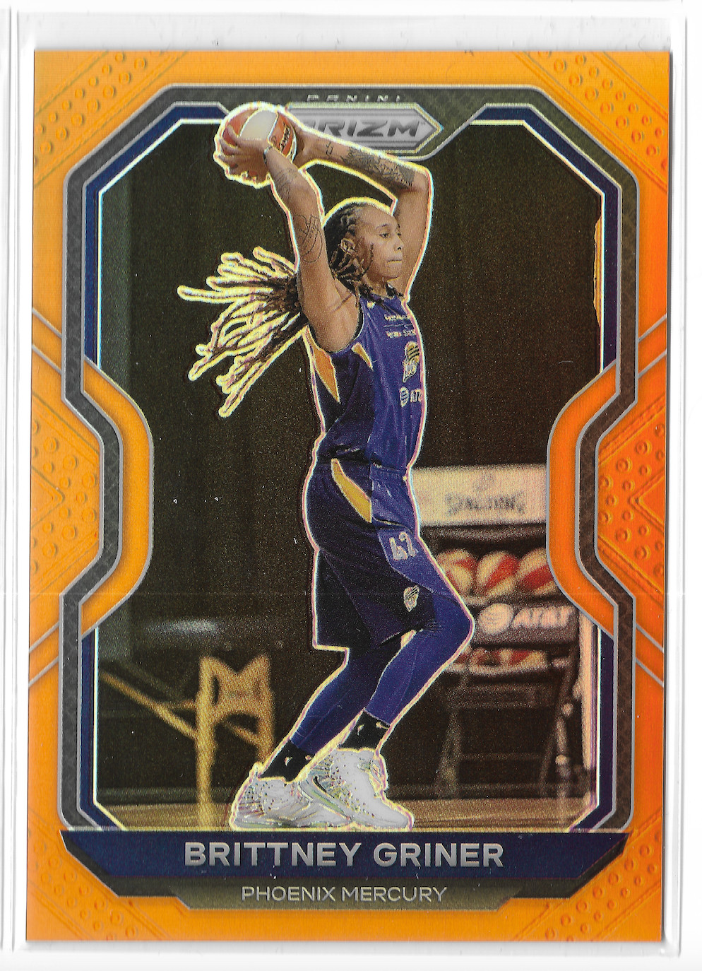2021 Panini Prizm WNBA Orange #31 Brittney Griner #48/50 Phoenix Mercury Baylor