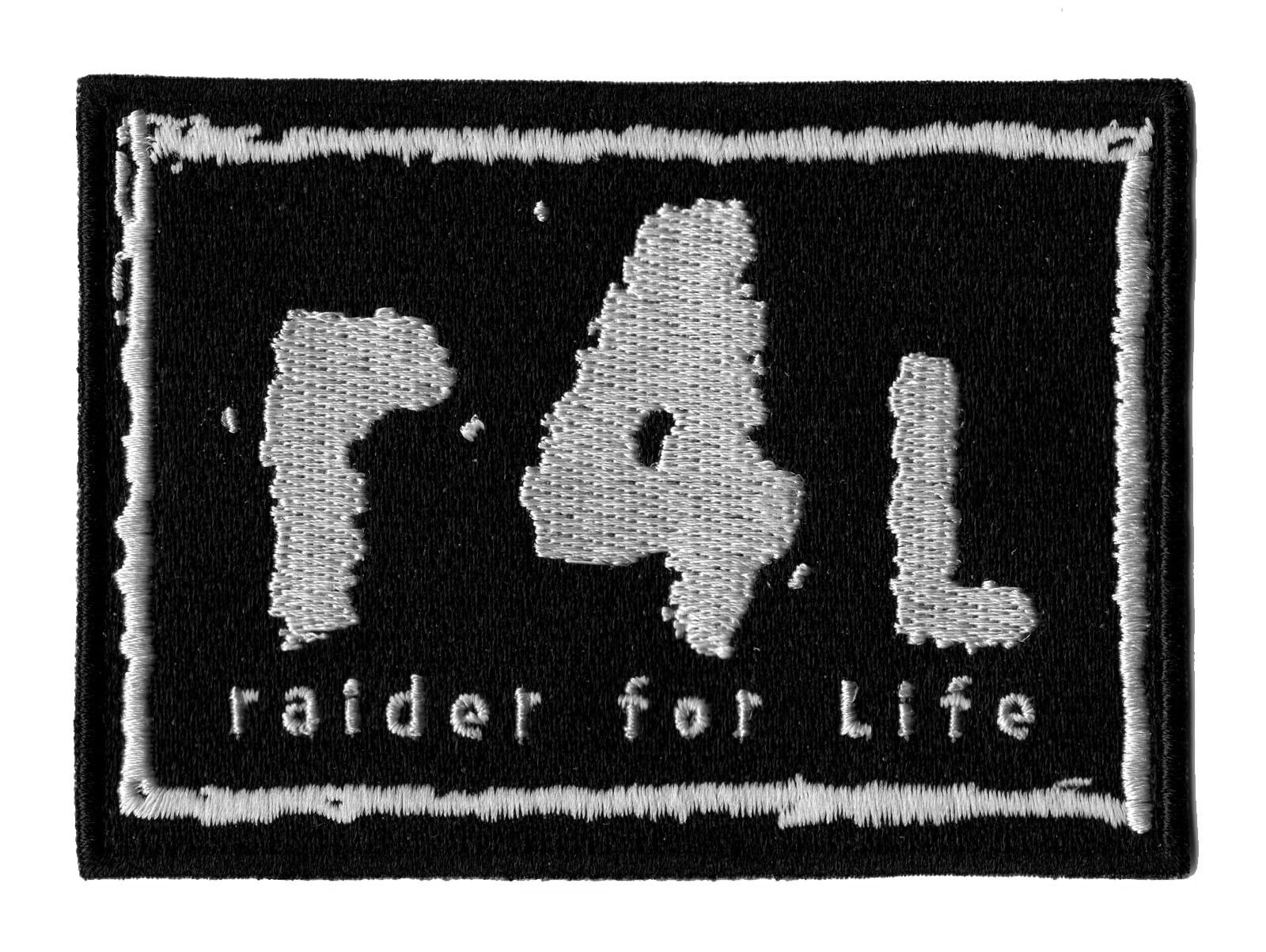 🔥3.5″ LAS VEGAS/OAKLAND RAIDERS Raider 4 Life Nation ‘R4L’ Iron-on Jersey PATCH