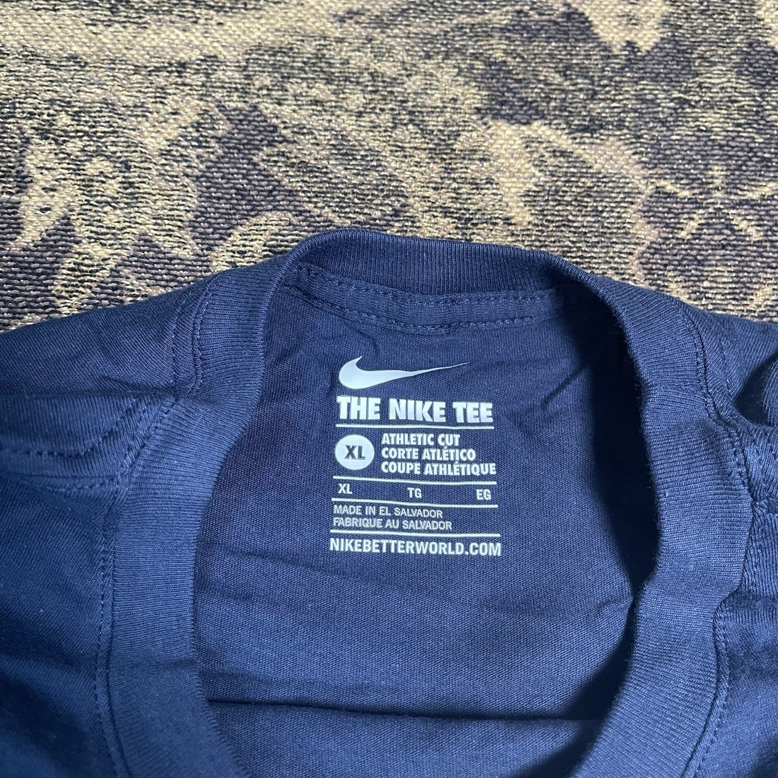 Team USA Soccer Logo Nike Men’s Shirt Navy Blue Size XL Graphic Tee New