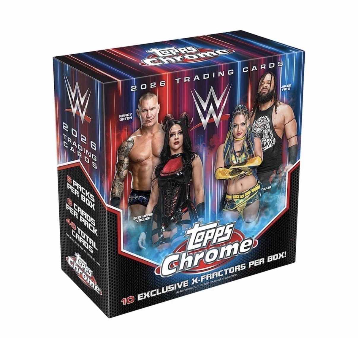 Topps Chrome WWE 2026 Mega Box – Factory Sealed