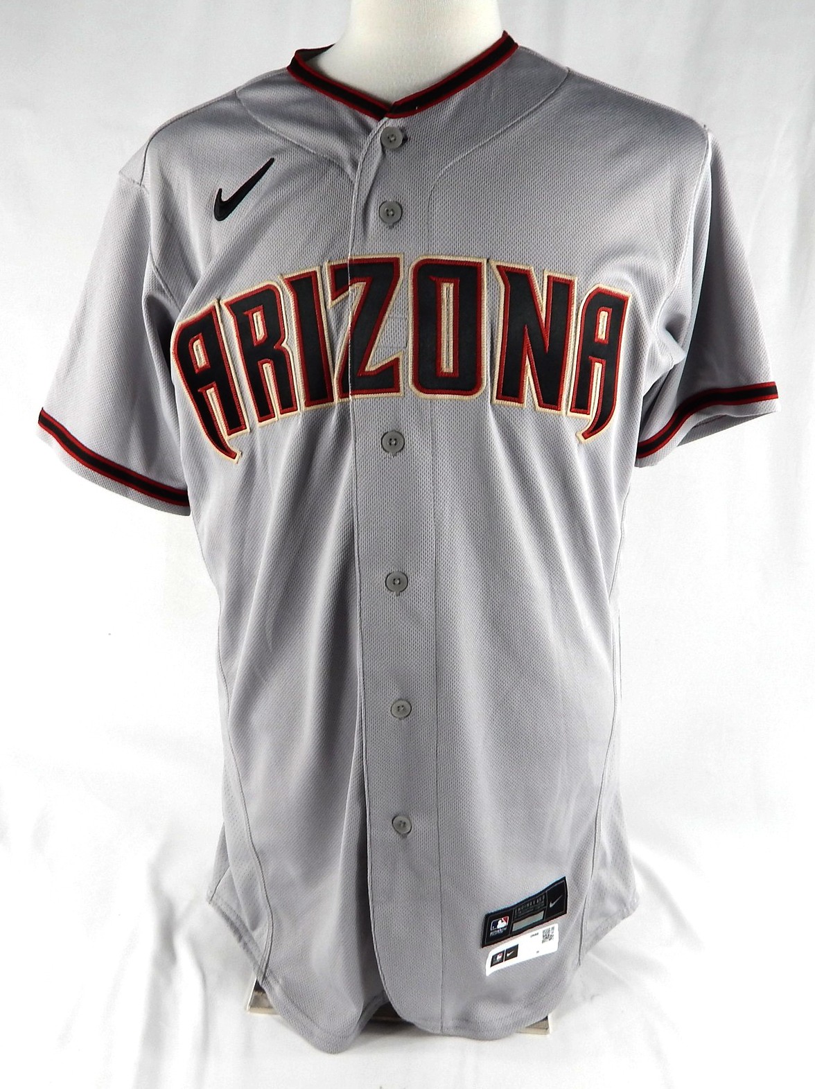 2020-23 Arizona Diamondbacks Blank Game Issued Grey Jersey Nike 42 931