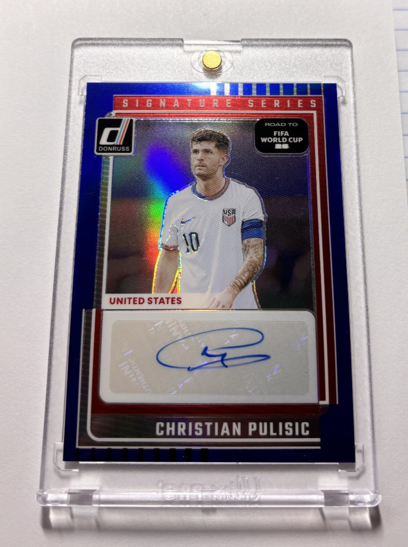2025-26 Donruss FIFA World Cup Signature Autograph Blue Christian Pulisic 05/99