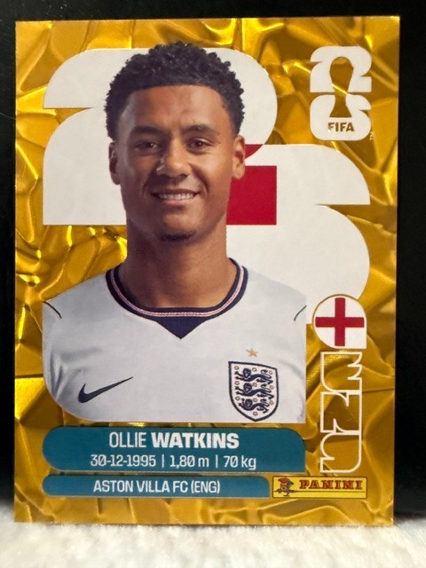 PANINI-FIFA WORLD CUP 2026 GOLD CRUMPLE Stickers – All Groups Mixed I