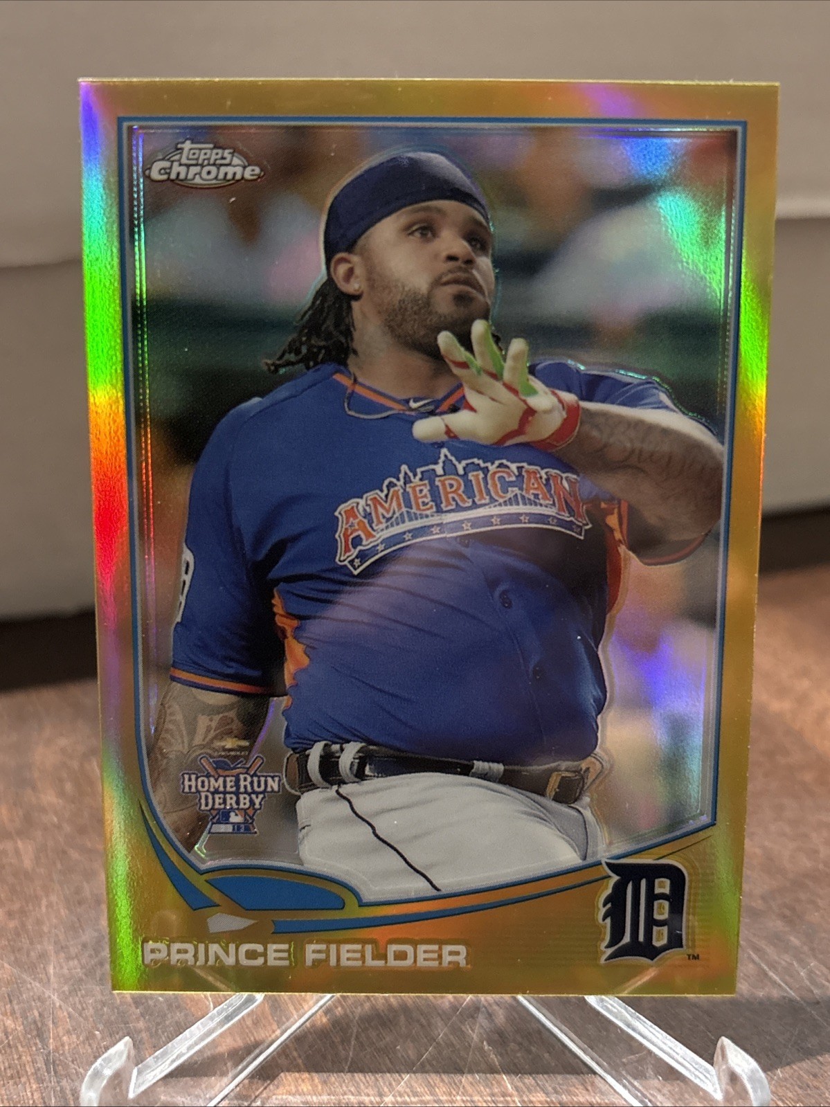 2013 Topps Chrome Update – Prince Fielder #MB-36 Gold Refractor /250