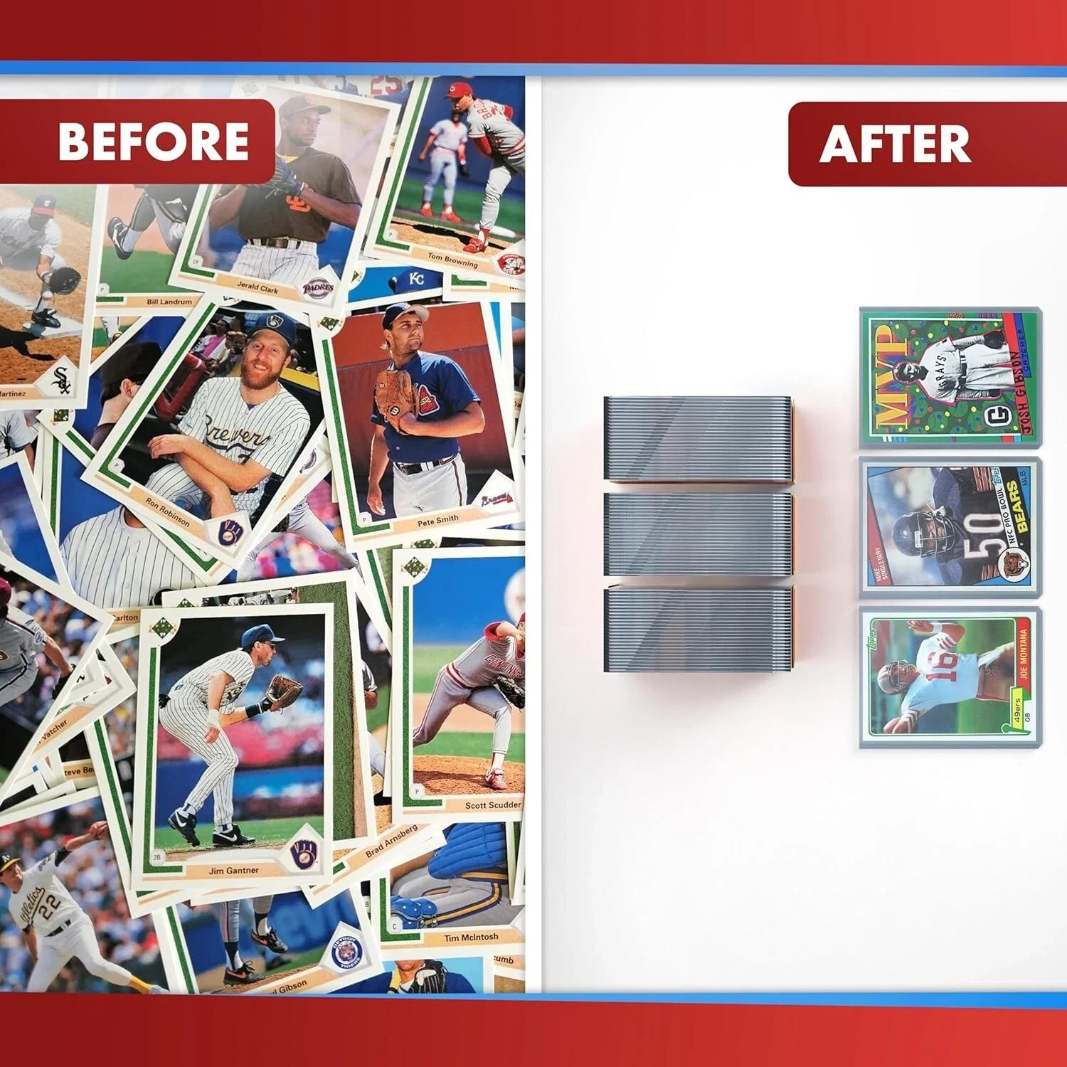Case 1000 Ultra CBG 3×4 Baseball Trading Card Top Loaders Holders Pro Toploaders