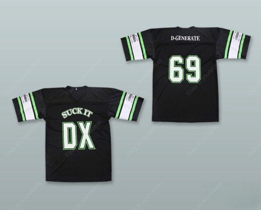 D-GENERATION X D-GENERATE 69 SUCK IT DX Football Jersey Men’s Sewn Custom S-4XL