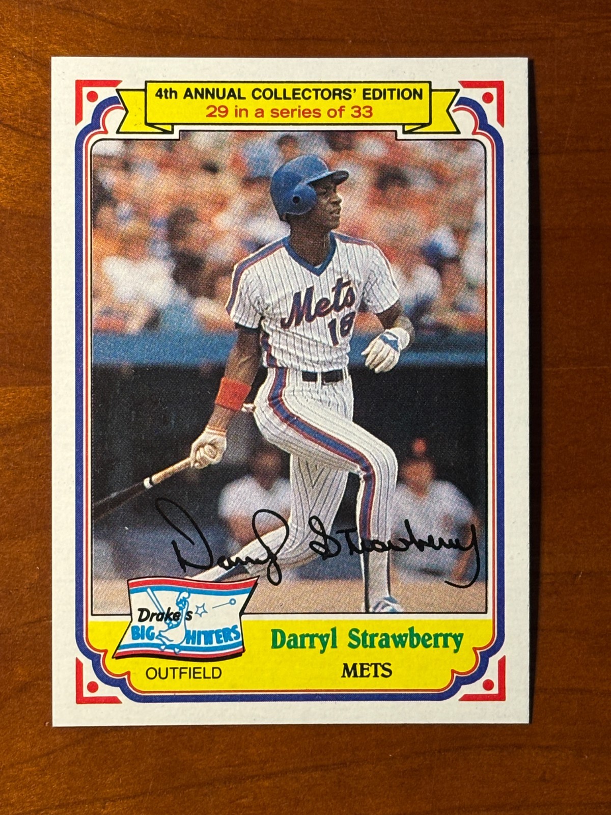 1984 Drake’s Darryl Strawberry RC #29 New York Mets NM/MT CENTERED! SHARP ROOKIE