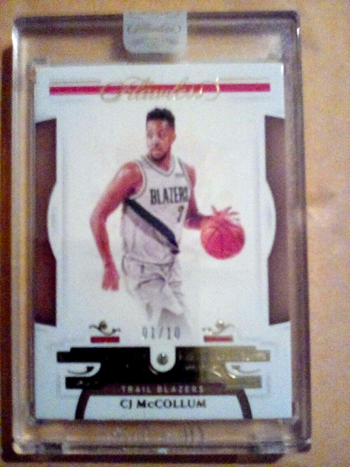 CJ McCollum 2020-21 Flawless Sealed Gold Diamond Gem #1/10 First One Made BEAUTY