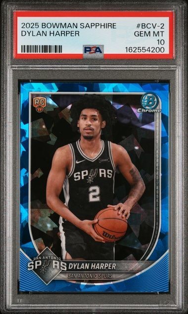 2025 BOWMAN SAPPHIRE EDITION #BCV-2 DYLAN HARPER PSA 10 GEM MT