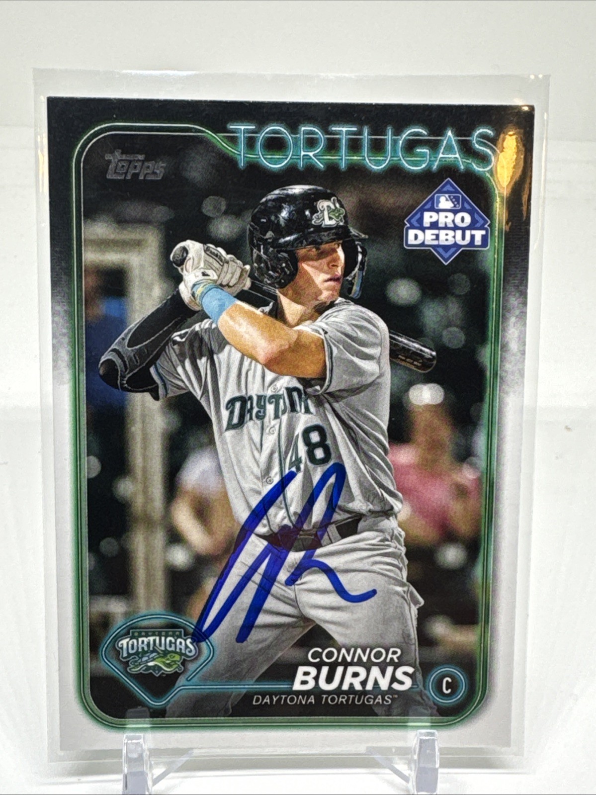 Connor Burns Signed 2024 Pro Debut PD-49 SIGNED Cincinnati Reds