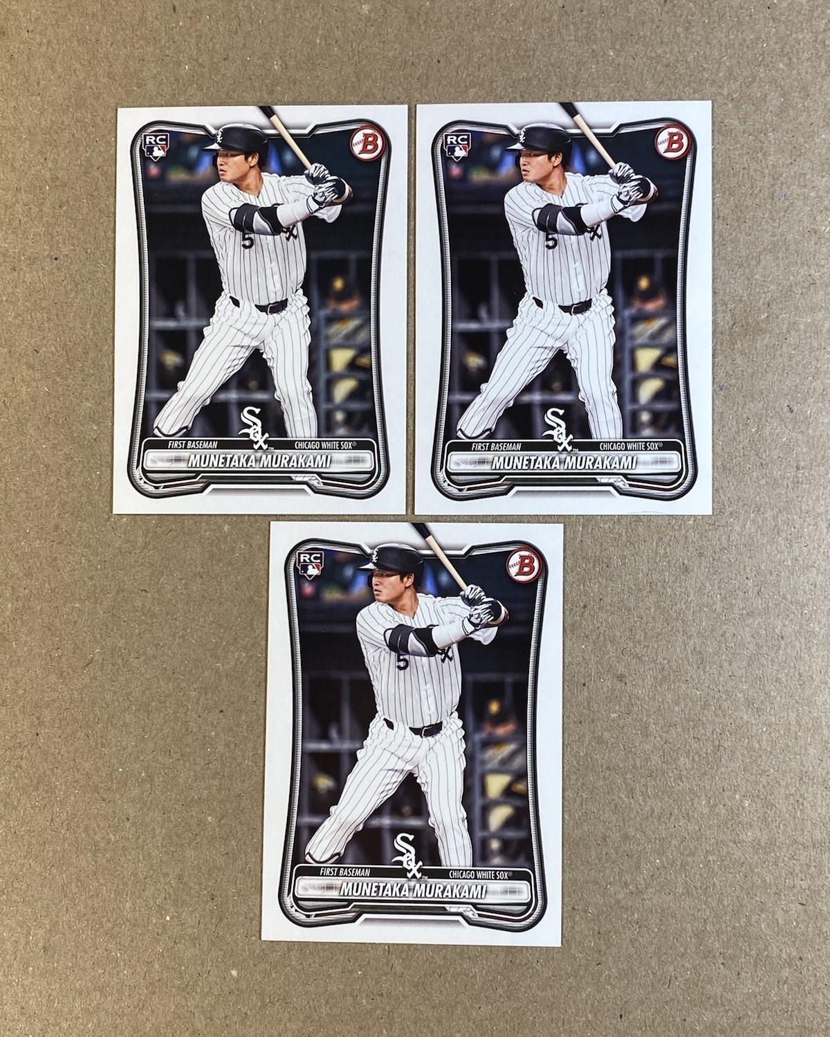Munetaka Murakami 2026 Bowman, MOJO REFRACTOR + Topps Stars of MLB (RC LOT OF 5)