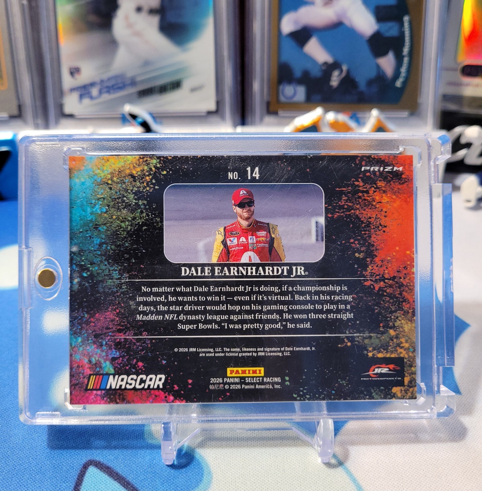 2026 Panini Select NASCAR DALE EARNHARDT JR COLOR BLAST #14 SSP Case Hit 🏁💥