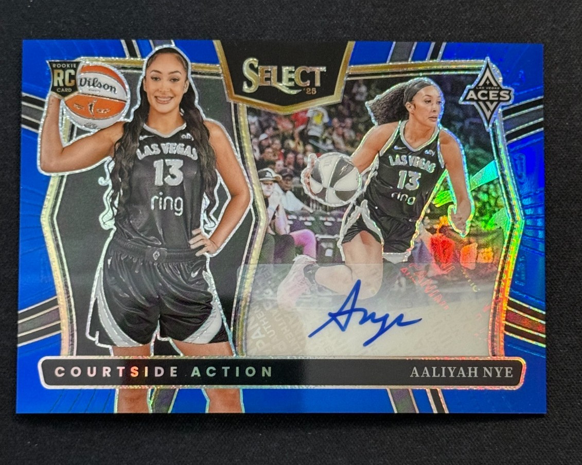 2025 Panini Select WNBA #CAS-AN Aaliyah Nye RC Auto Courtside Action /49
