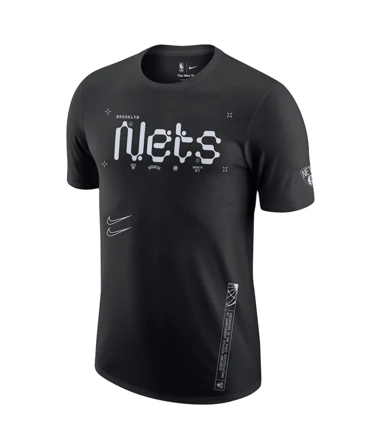 Nike Brooklyn Nets Courtside Air Traffic Control Max90 T-Shirt Black 2XL