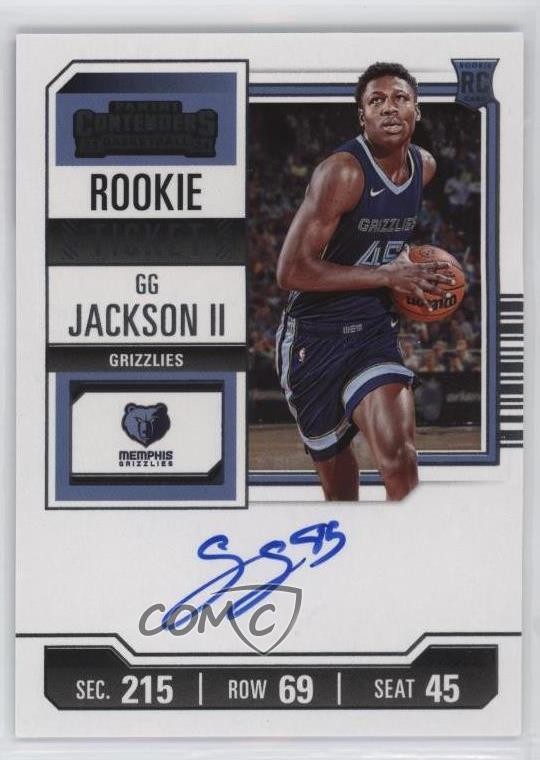 2023-24 Panini Contenders Rookie Ticket GG Jackson II #127 Rookie Auto RC 1c3k