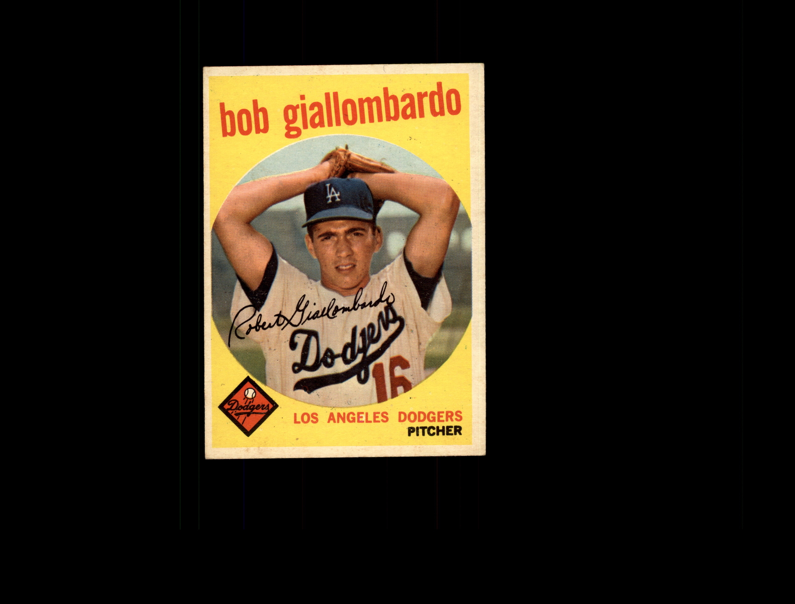 1959 Topps 321A Bob Giallombardo RC with Option Line EX #D1,311625