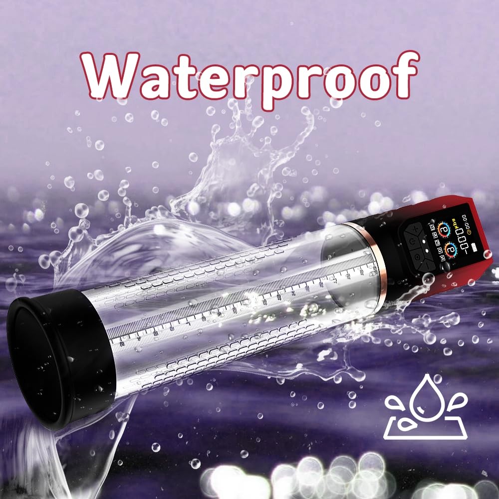 Penis Pump Penis Enlarger Extender with Lube,3 in 1 Men’s Vibrator,Electric P…