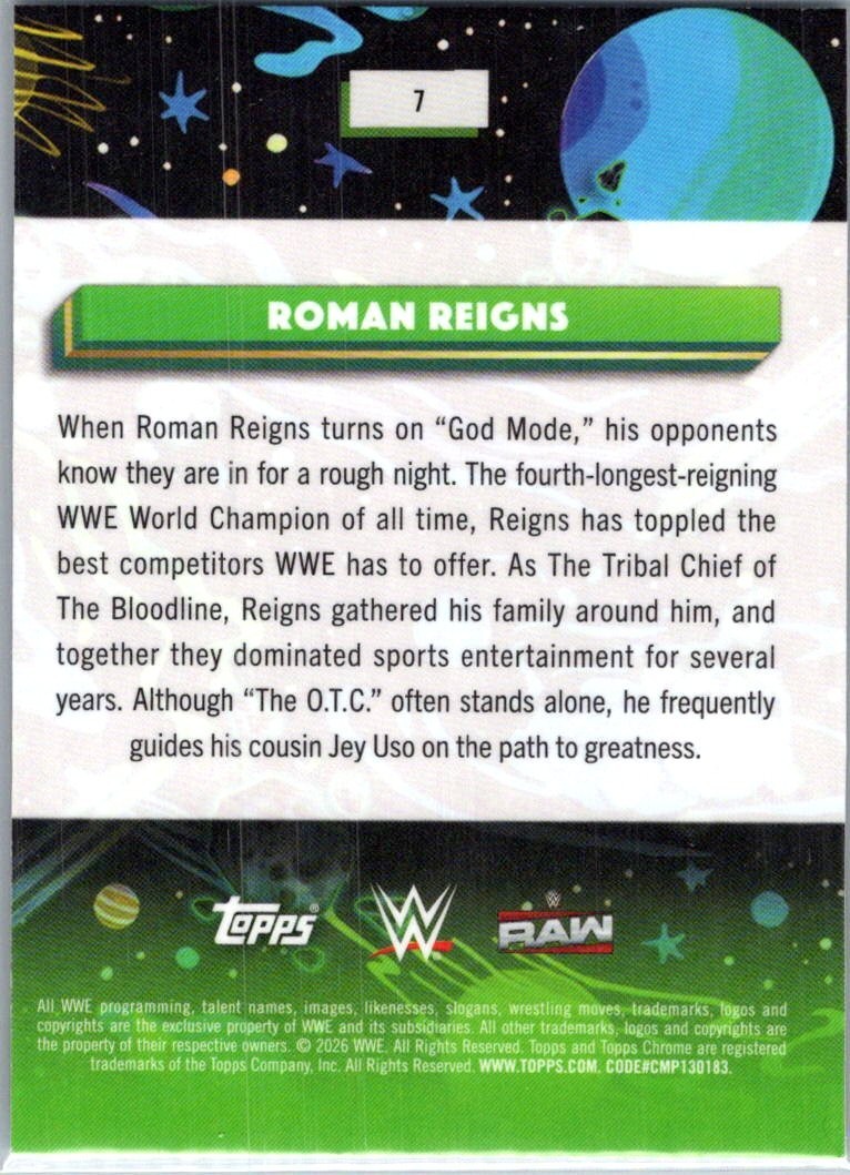 2026 Topps Chrome COSMIC WWE Complete Your Set #1-200 You Pick Buy 3 Get 1 Free